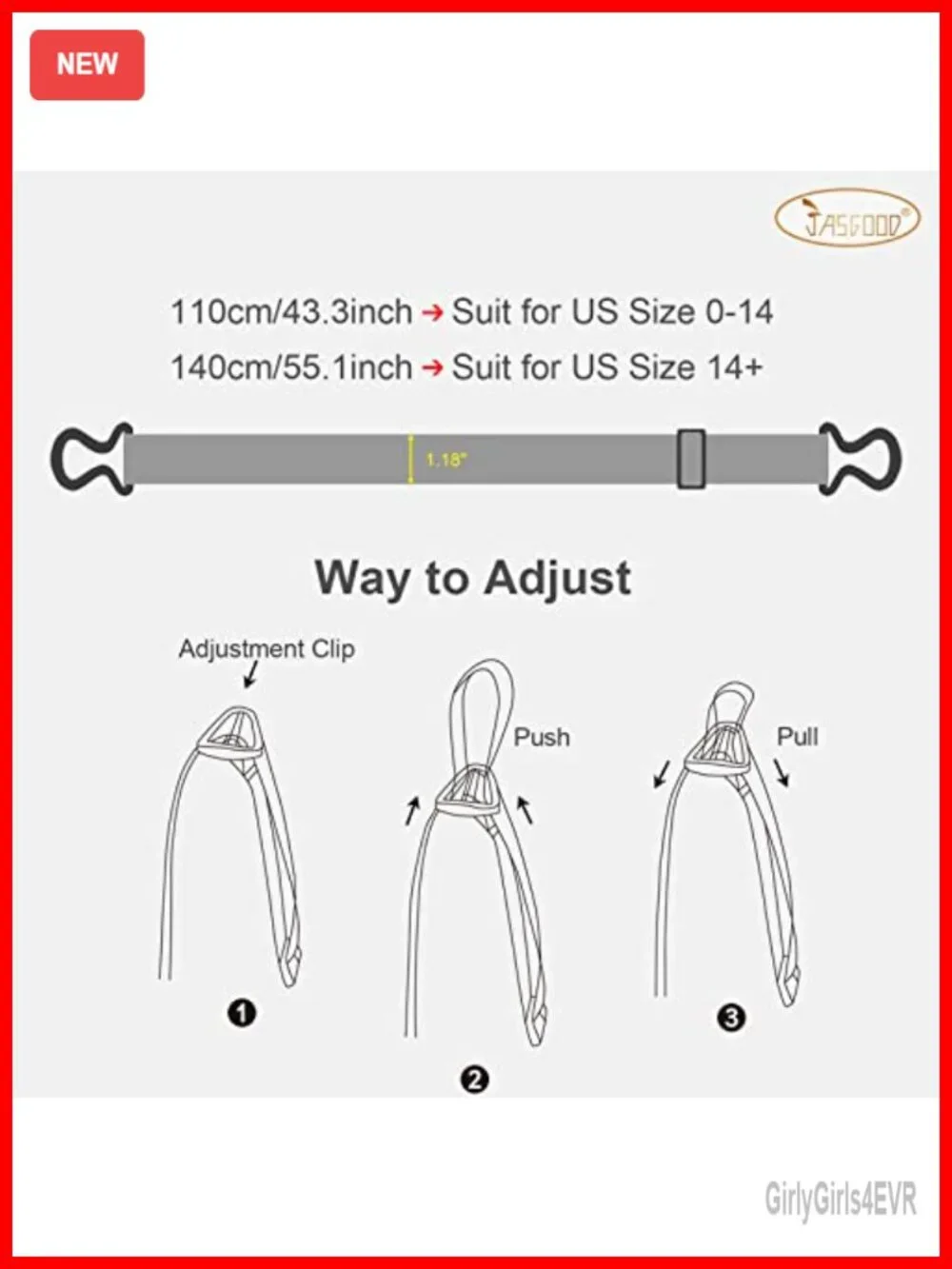 Women No Show Stretch Belt Adjustable Elastic Web Belt Flat Buckle